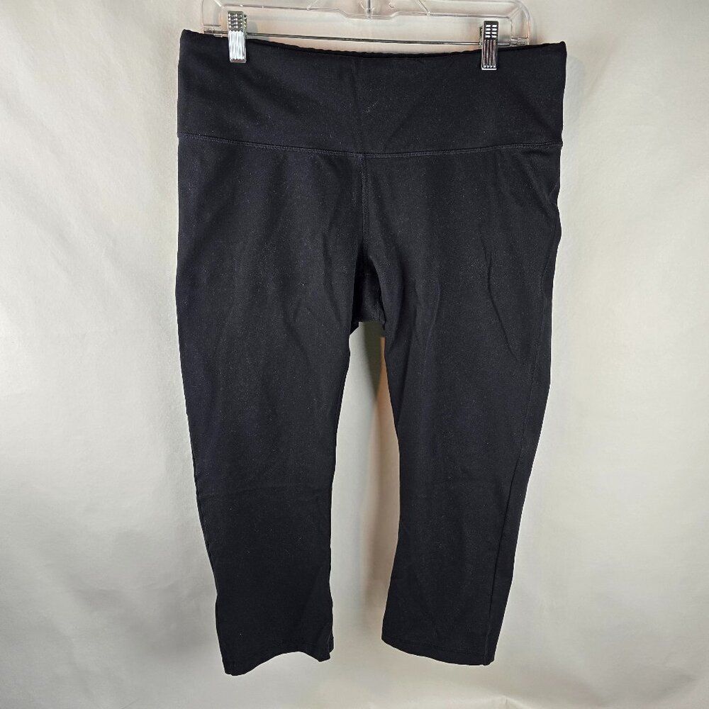 PrAna Leggings Women’s 1X Black Cropped Yoga Pant Nylon Outdoors Hiking Gorpcore